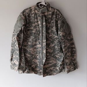 U.S. Army Coat Combat Uniform Nylon Cotton 50/50 Digital Camo Medium Extra Long